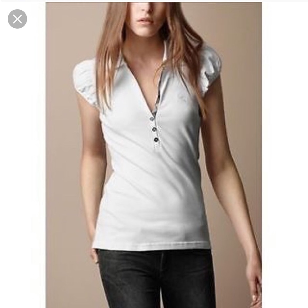 *SOLD*BURBERRY BRIT Puff Sleeve Polo Shirt